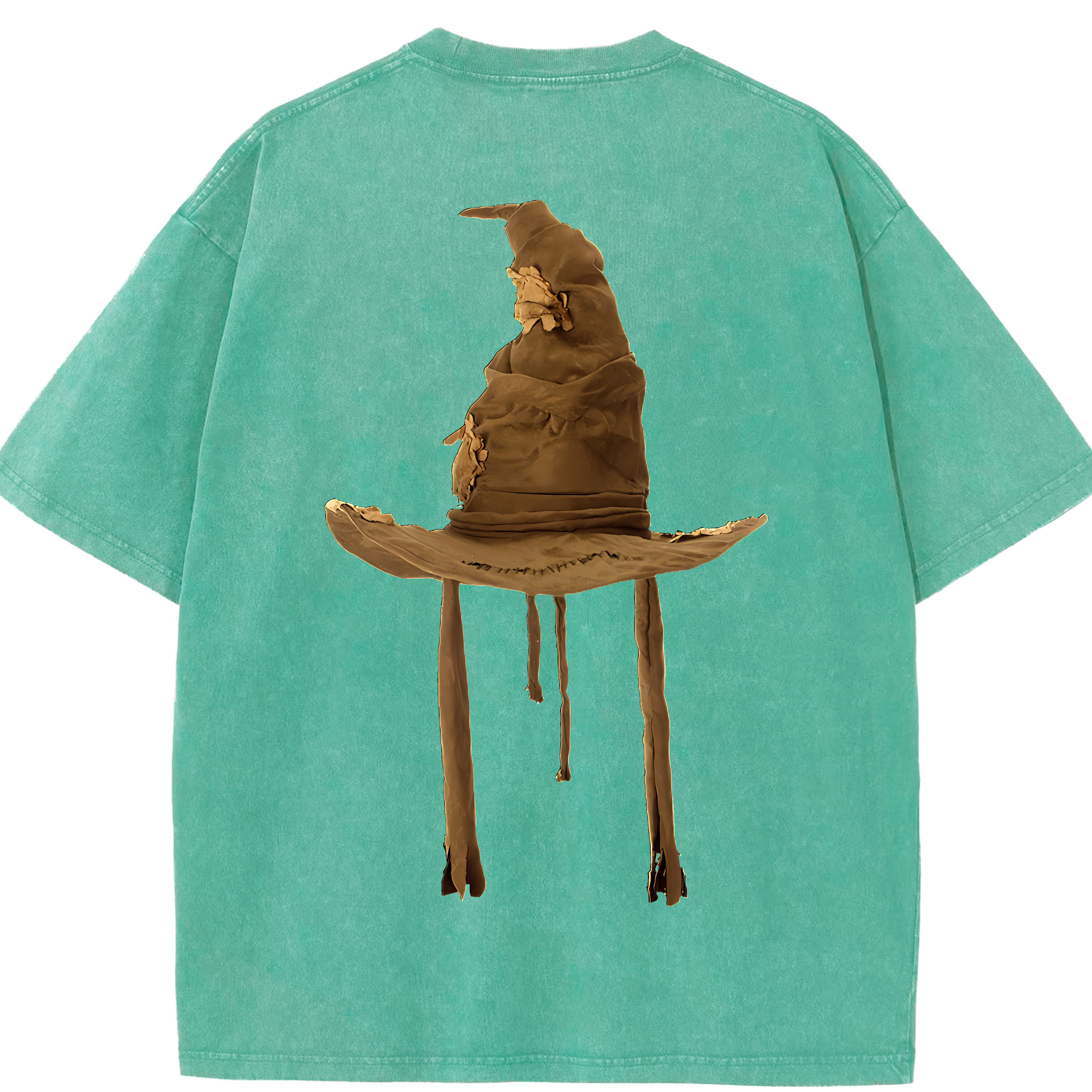 （画像用） Harry Potter ハリー・ポッターシリーズ 綿100% ヴィンテージ風 半袖Tシャツ（背面プリント）
